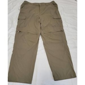 Columbia Titanium Mens Nylon Convertible Hiking Outdoor Pants Beige Sz XL